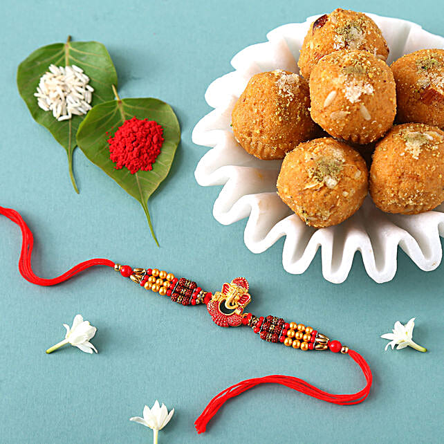 Sneh Ganesha Rakhi Besan Ladoos Canada Gift Sneh Ganesha Rakhi