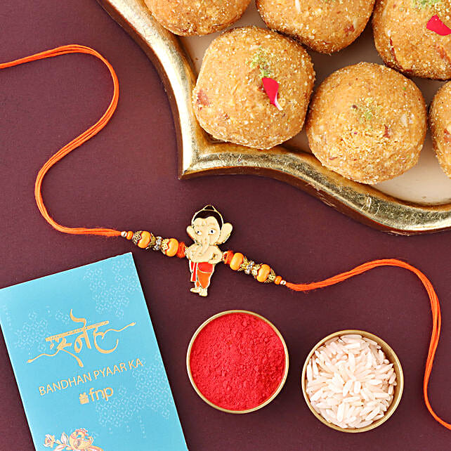 Sneh Bal Ganesha Rakhi Besan Ladoo Canada Gift Sneh Bal Ganesha