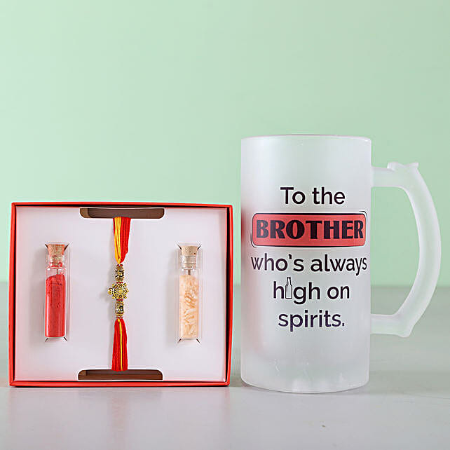 Buy Send Feng Shui Rakhi Beer Mug Combo Online FNP