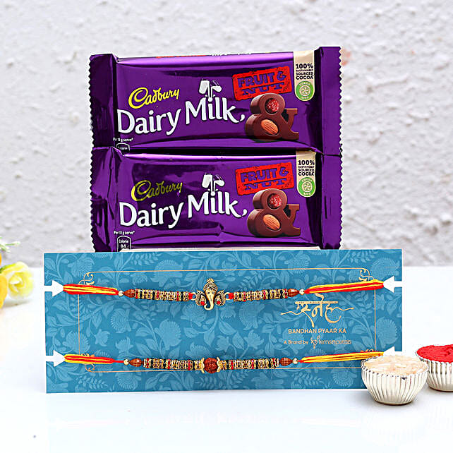 Buy Send Shree Rakhi Set And Cadbury Fruit N Nut Online FNP