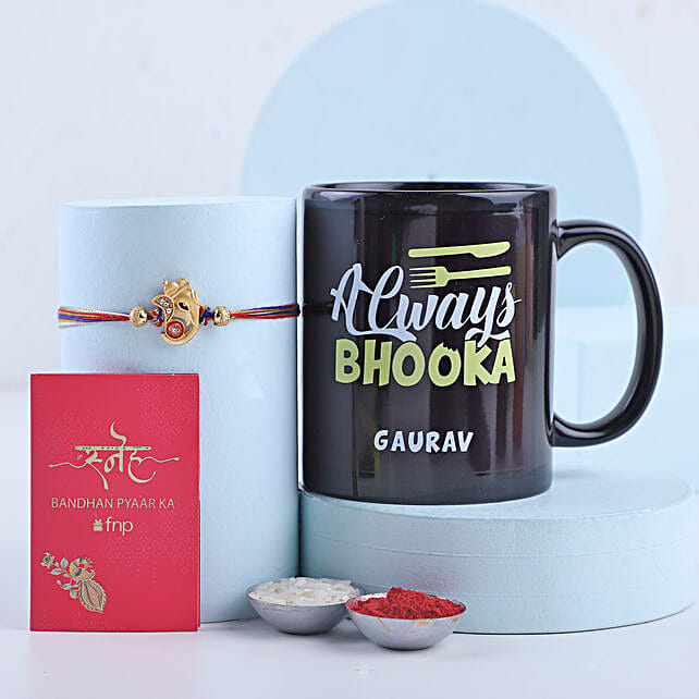 Buy Send Sneh Ganesha Rakhi Personalised Quirky Mug Online FNP