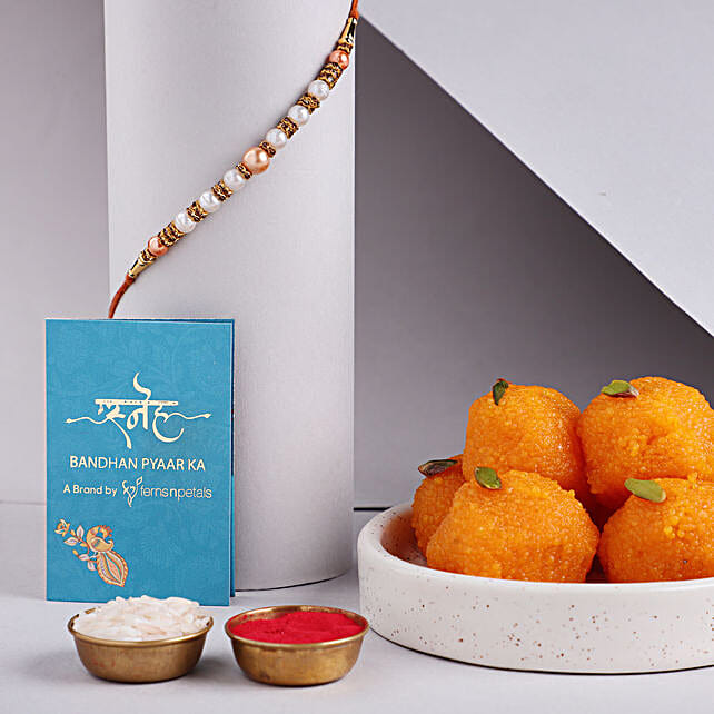 Buy Send Sneh Pearls Rakhi Rasgulla Tin Online FNP