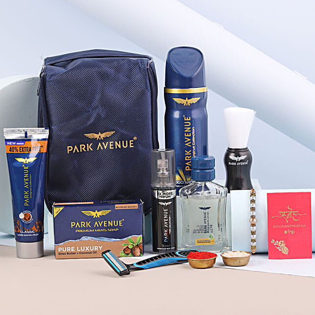 Buy Send Sneh Pearl Rakhi N Park Avenue Luxury Grooming Collection