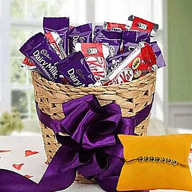 Rakhi With Choco Hamper Uae Gift Rakhi With Choco Hamper Fnp