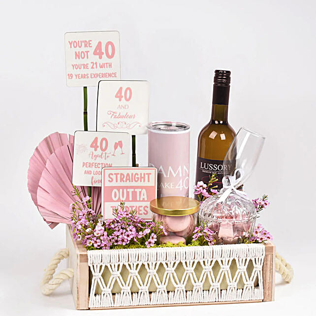 40Th Birthday Hamper Uae Gift 40Th Birthday Hamper FNP