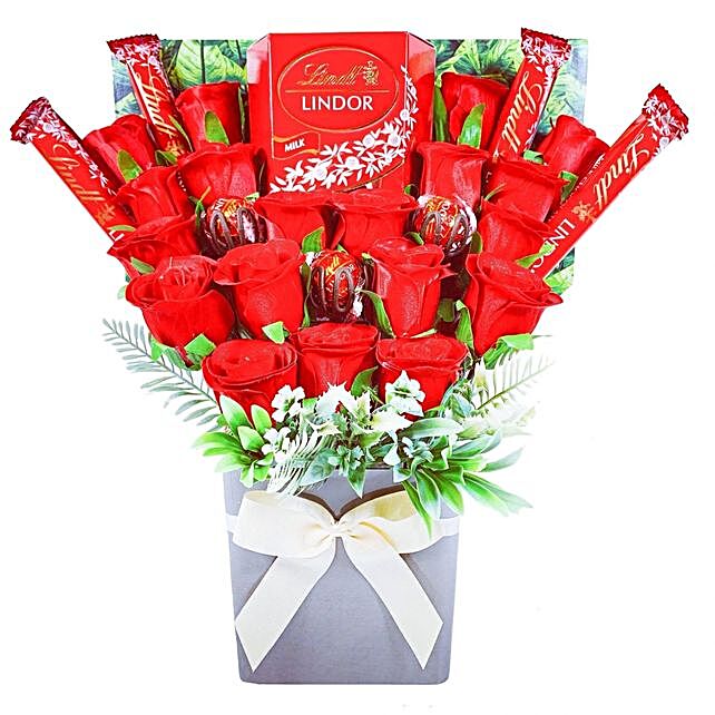 Lindt Lindor Chocolate Bouquet Uk Gift Lindt Lindor Chocolate Bouquet