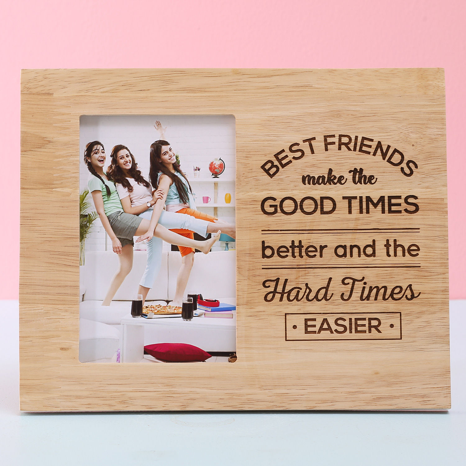 Buy Send Personalised Wooden Photo Frame For Best Friend Online Ferns