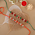 Sneh Classic Orange Pearl Rakhis