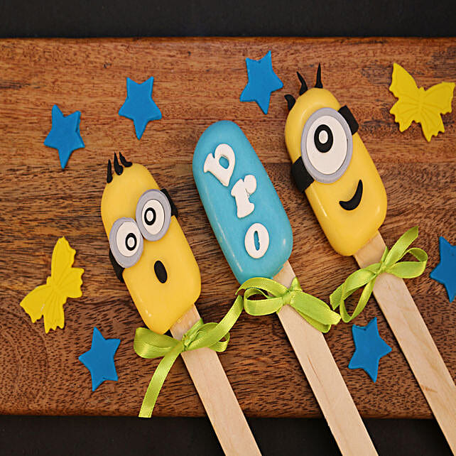 Minions Cakesicles For Bro,Set of 3