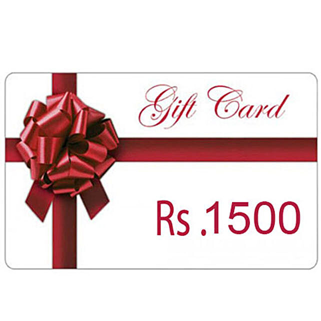 Gift Card 1500: Gift Cards