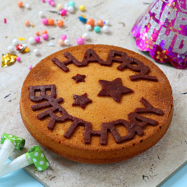 Honey Oats Birthday Dry Cake- 1 Kg Eggless: Best Gifts to India