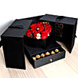 Luxurious Roses And Chocolate Box