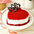 Red Velvet Heart Cake half kg