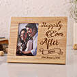 best wooden photo frame with engrave message online