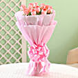 Bouquet of 12 pink roses flowers gifts womens day women day woman day women's day