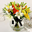 Online Mix Lilies In Fishbowl Vase