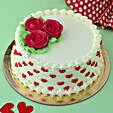 Roses & Hearts Chocolate Cake Eggless Half Kg