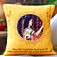 Personalised Happy Karwa Chauth Cushion Hand Delivery