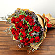 Stylish 20 Red Roses Bunch