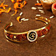 Om And Rudraksha Bracelet Style Rakhi