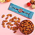 Captain America Kids Rakhi And Healthy Almonds
