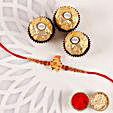 Sneh Antique Ganesha Rakhi & Ferrero Rocher