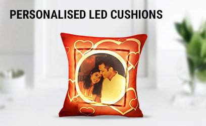 personalised led cushions