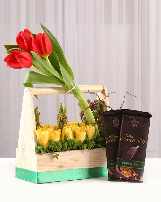 Flowers With Chocolates