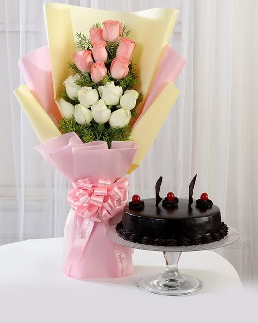 Flowers With Cakes