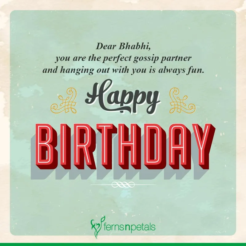 Best Happy Birthday Quotes Wishes For Bhabhi Ferns N Petals