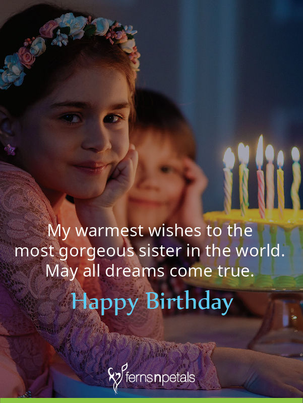 Best Happy Birthday Quotes Wishes For Sister 21 Ferns N Petals