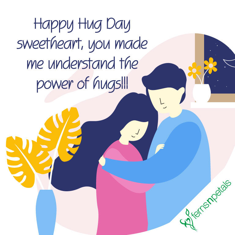 Hug Day Quotes | Happy Hug Day Wishes, Messages in 2020 - Ferns N Petals