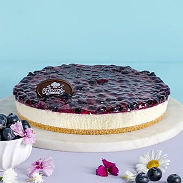 blueberry birthday cheesecake