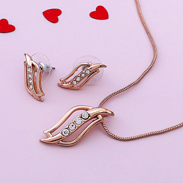 Gift 24 Karat Rose Gold Plated Estele 