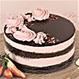 Eggless Strawberry Chocolate Cake