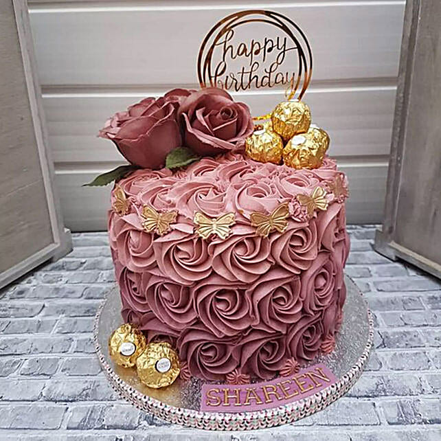 Rosy Birthday Cake bahrain Gift Rosy Birthday Cake FNP