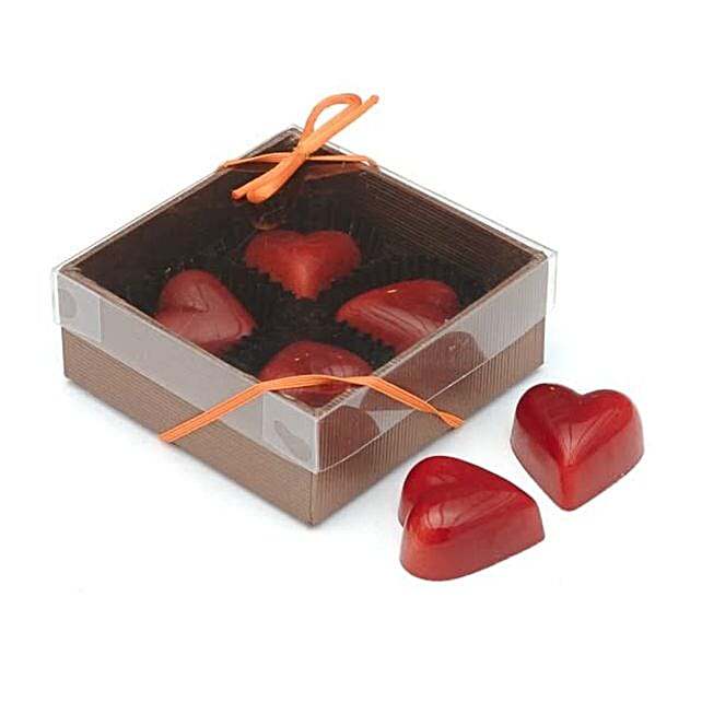 Chocomeli Box Of 4 Heart Pralines belgium | Gift Chocomeli Box Of 4 ...