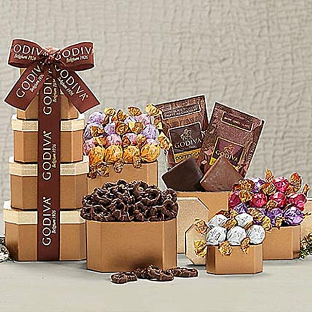 Godiva Chocolate Holiday Gift Tower canada Gift Godiva Chocolate