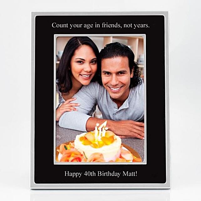 Personalised Black Photo Frame canada Gift Personalised Black Photo