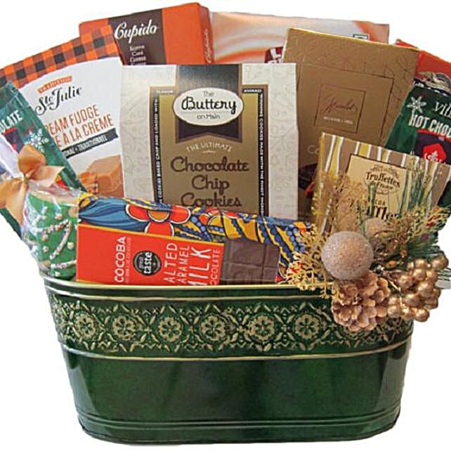 Holiday Cheer Gift Basket canada Gift Holiday Cheer Gift Basket FNP