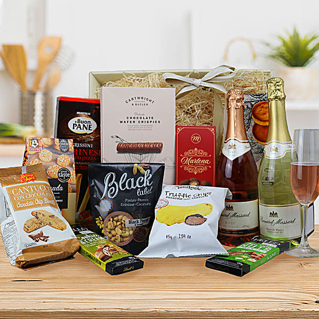 Gift Basket Champagne And Nibbles france Gift Gift Basket Champagne