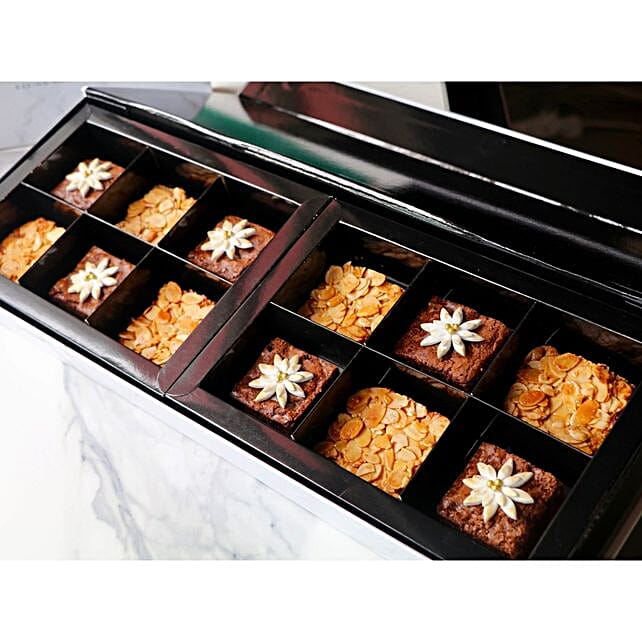 Assorted Eggless Chocolate Brownies 12 Pcs hongkong Gift Assorted Eggless Chocolate Brownies