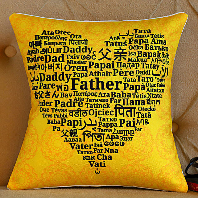 Happy Father s Day Printed Cushion kuwait Gift Happy Father s Day Printed Cushion FNP