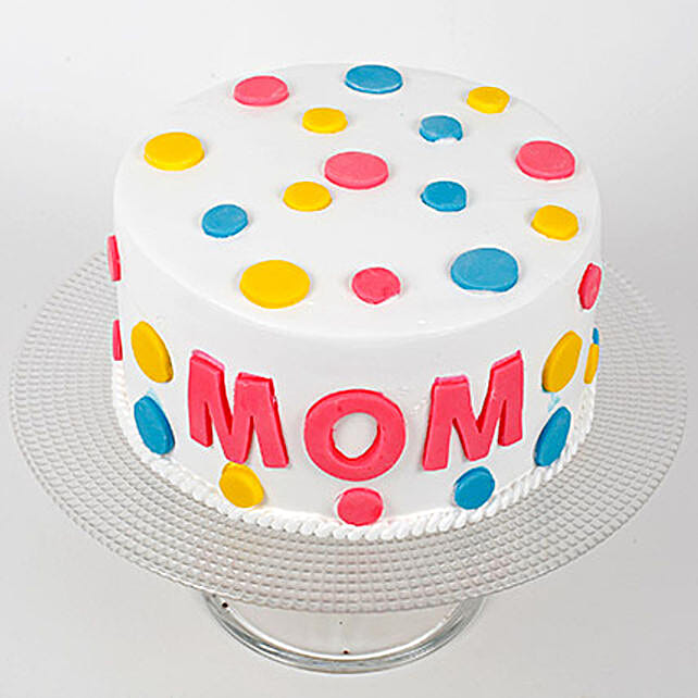 Colourful Mothers Day Chocolate Cake Half Kg Eggless Gift Cakes