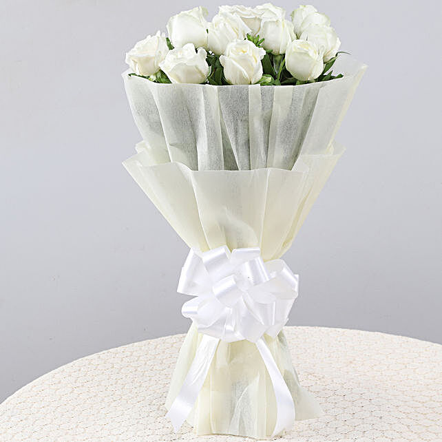 White Roses White Rose Delivery Online Ferns N Petals