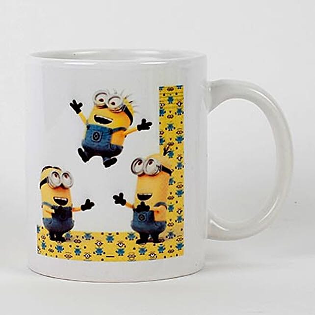 jumping minions printed white