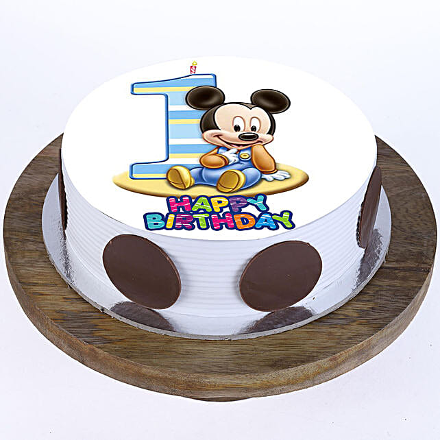 Mickey Mouse 1st Bday Vanilla Cake 2kg Gift Best Mickey Mouse
