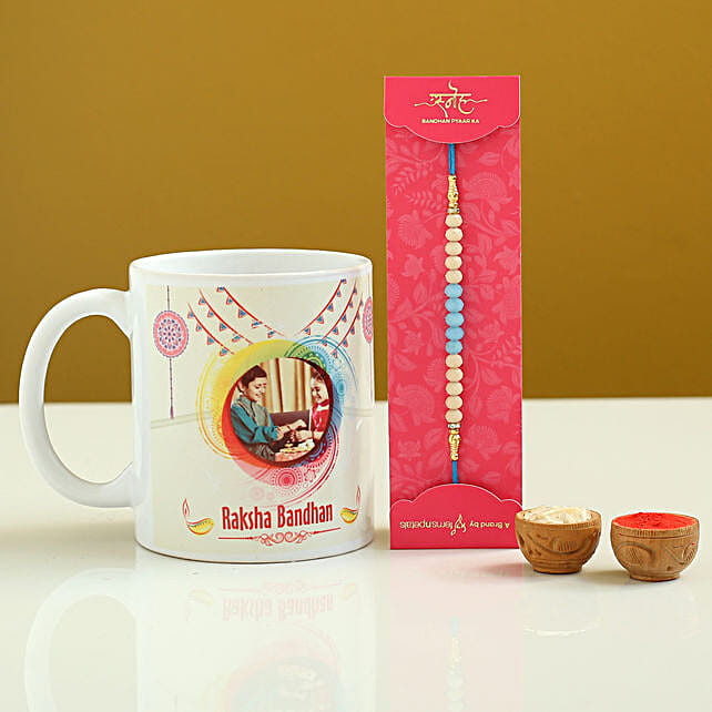 Rakhi and Mugs Online Rakhi with Coffee Mug for Brother Ferns N Petals