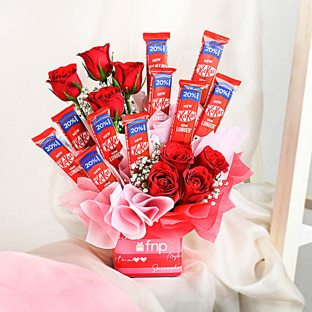 Chocolates And Flower Bouquets Flowers With Chocolates Online Ferns N Petals