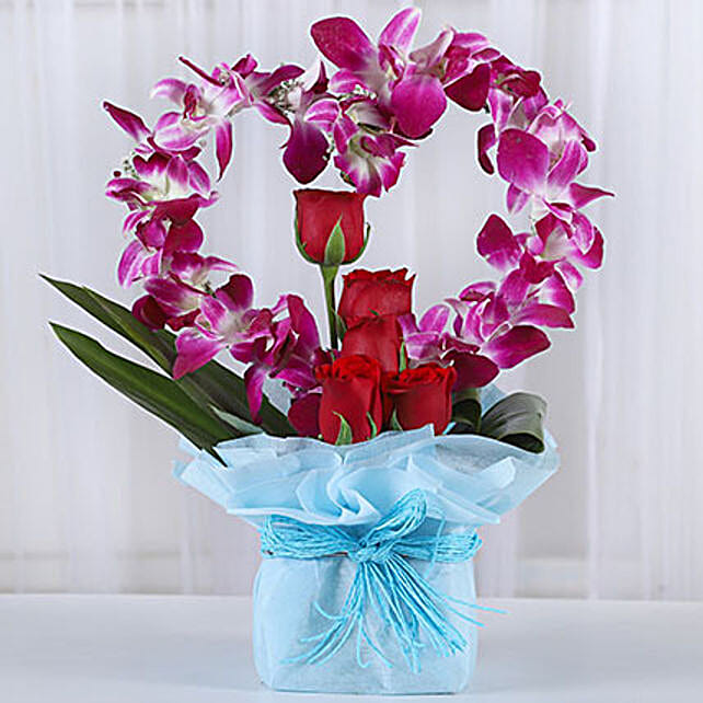 Heart-Shaped Flower Arrangement